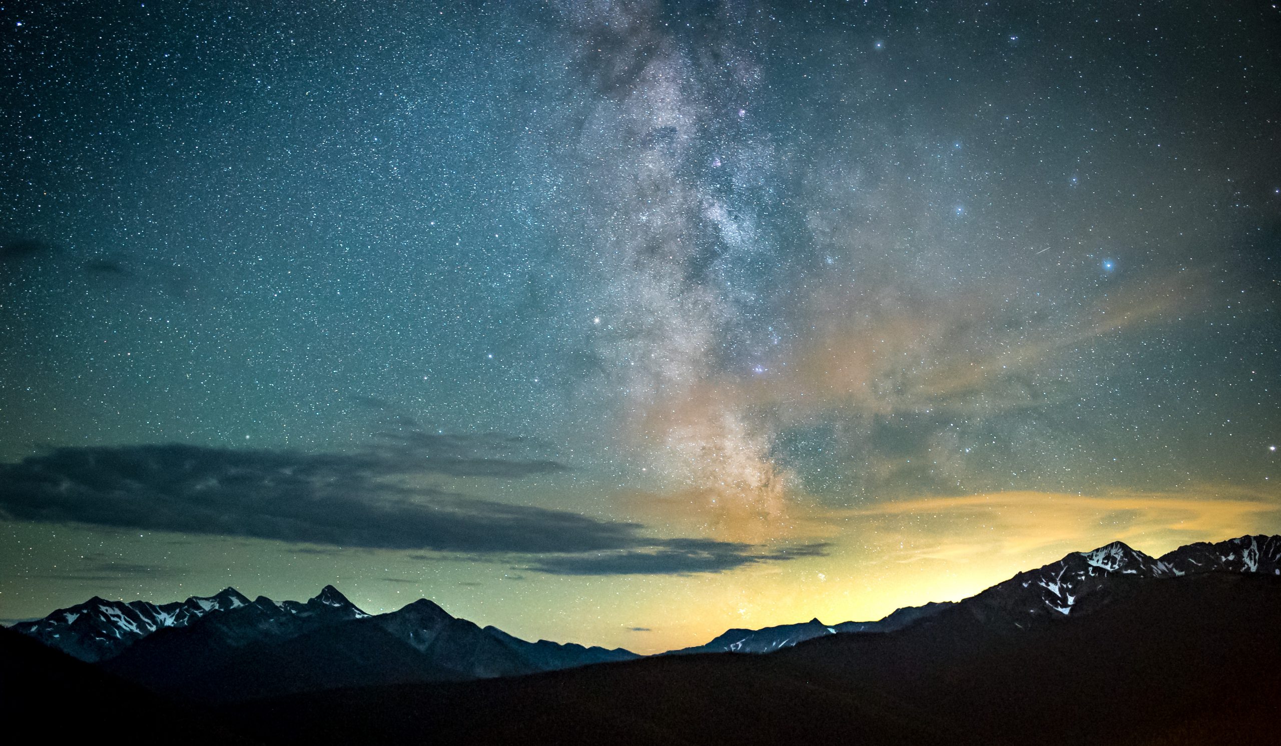 A view of milky way galaxy from manning park lookout