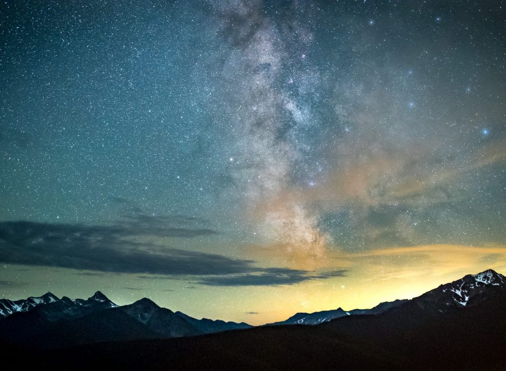 A view of milky way galaxy from manning park lookout